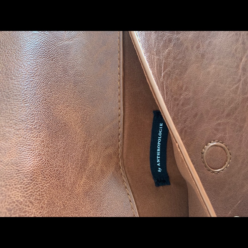Anthropologie Brown Envelope Clutch with Bow NWOT - Picture 2 of 4